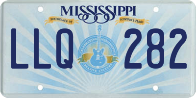 MS license plate LLQ282