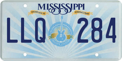 MS license plate LLQ284