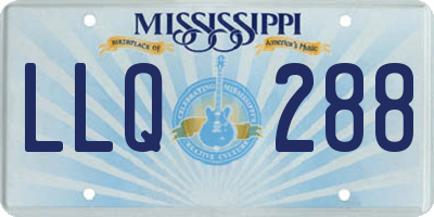 MS license plate LLQ288