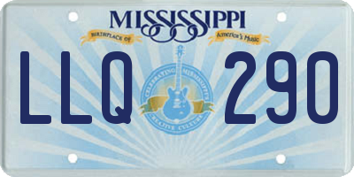 MS license plate LLQ290