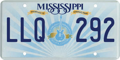MS license plate LLQ292