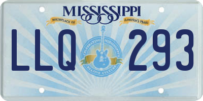 MS license plate LLQ293