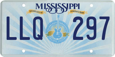 MS license plate LLQ297