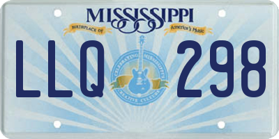 MS license plate LLQ298