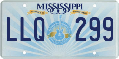 MS license plate LLQ299