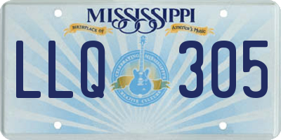 MS license plate LLQ305