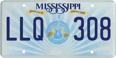 MS license plate LLQ308