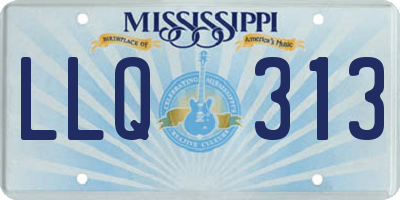 MS license plate LLQ313