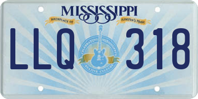 MS license plate LLQ318
