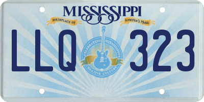 MS license plate LLQ323