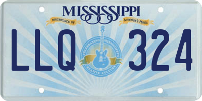 MS license plate LLQ324