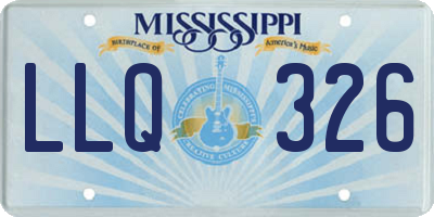 MS license plate LLQ326