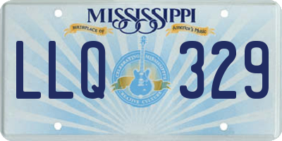 MS license plate LLQ329