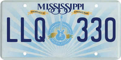 MS license plate LLQ330