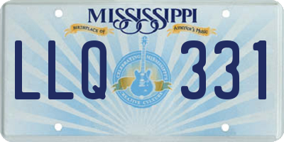 MS license plate LLQ331