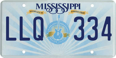 MS license plate LLQ334