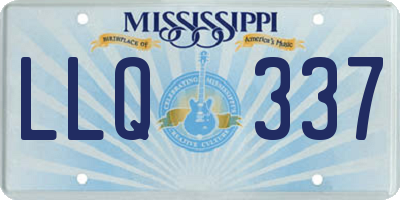 MS license plate LLQ337