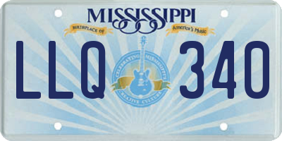 MS license plate LLQ340