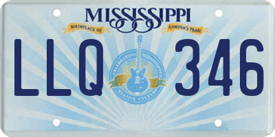 MS license plate LLQ346