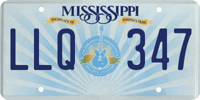 MS license plate LLQ347