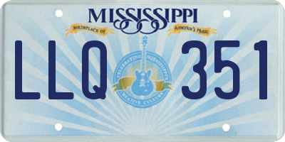 MS license plate LLQ351