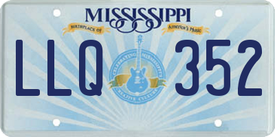 MS license plate LLQ352
