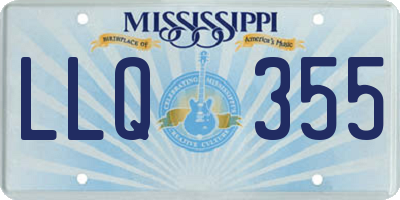 MS license plate LLQ355