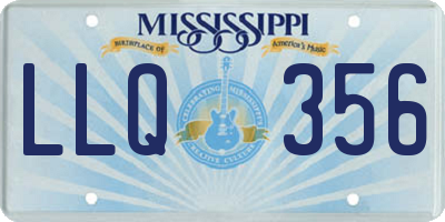 MS license plate LLQ356