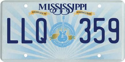 MS license plate LLQ359
