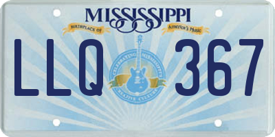 MS license plate LLQ367