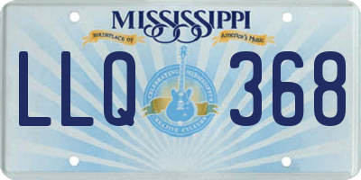 MS license plate LLQ368
