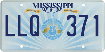 MS license plate LLQ371