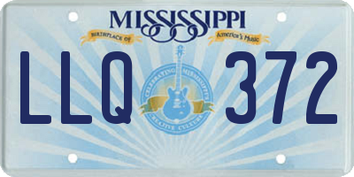 MS license plate LLQ372