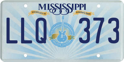 MS license plate LLQ373
