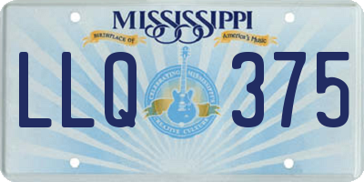 MS license plate LLQ375