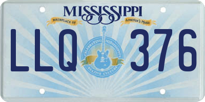 MS license plate LLQ376