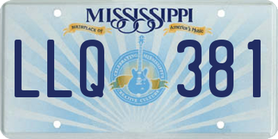 MS license plate LLQ381