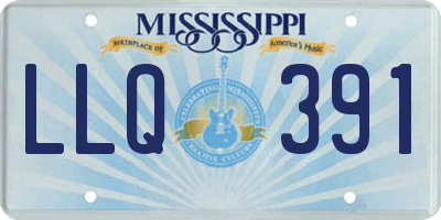 MS license plate LLQ391