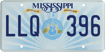 MS license plate LLQ396