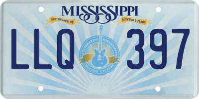 MS license plate LLQ397