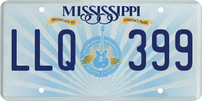 MS license plate LLQ399