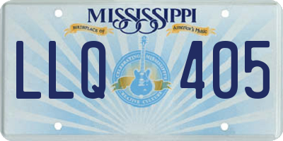 MS license plate LLQ405