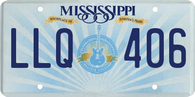 MS license plate LLQ406