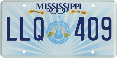 MS license plate LLQ409