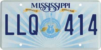 MS license plate LLQ414