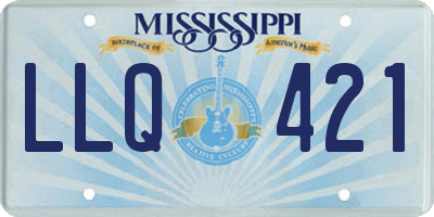 MS license plate LLQ421
