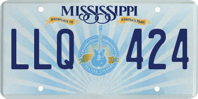 MS license plate LLQ424