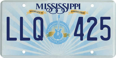 MS license plate LLQ425