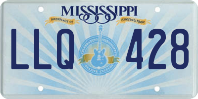 MS license plate LLQ428