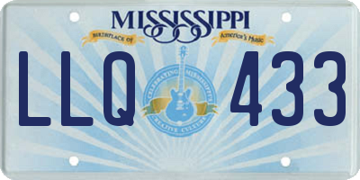 MS license plate LLQ433